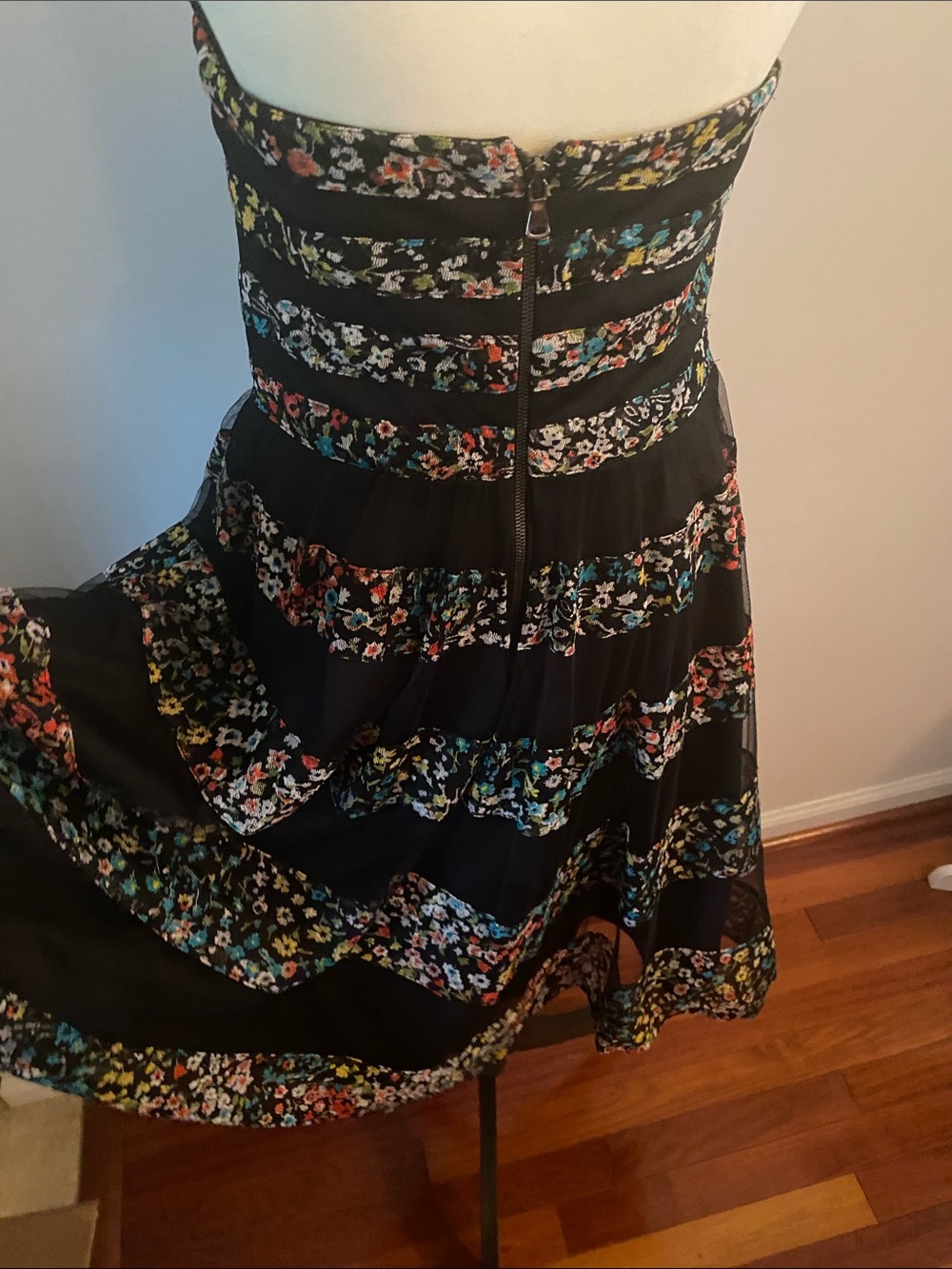 Vintage Betsy Johnson strapless dress size 10 - Picture 8 of 14
